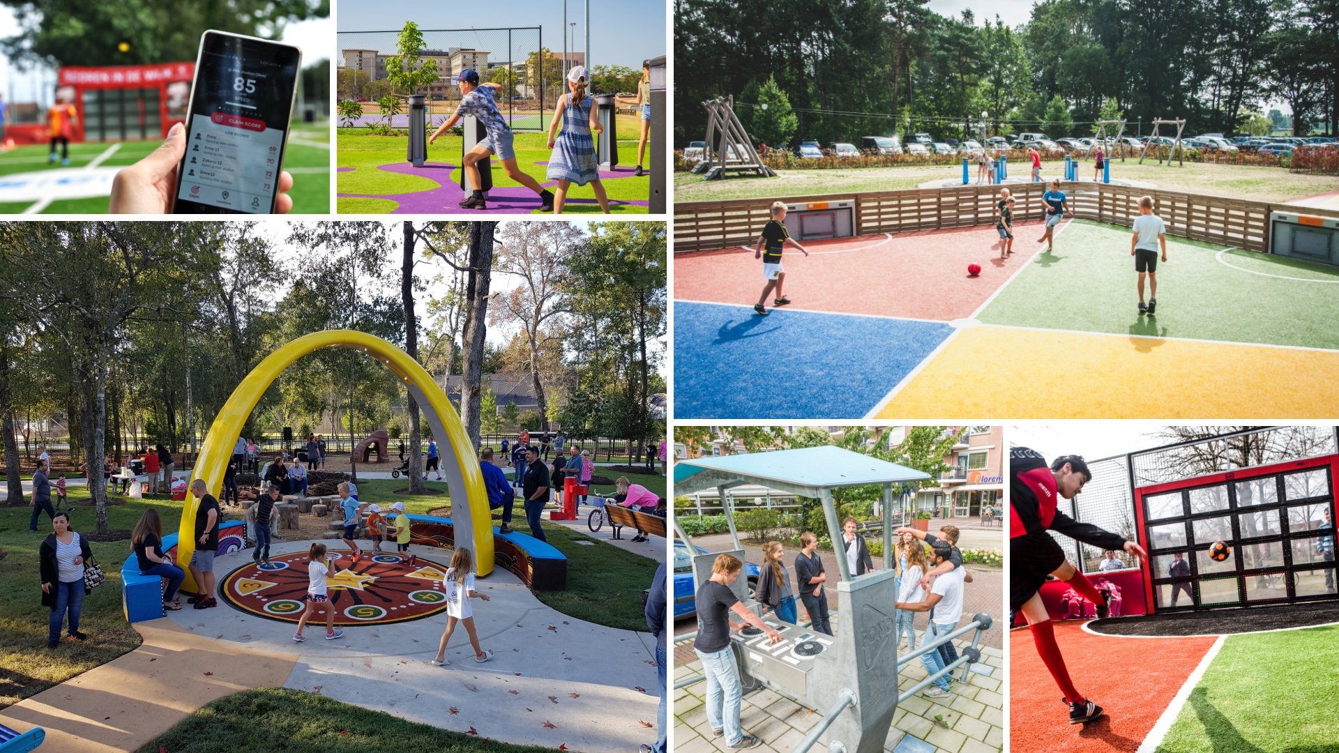 Interactive Play and Sports Equipment for Outdoor Recreation Spaces
