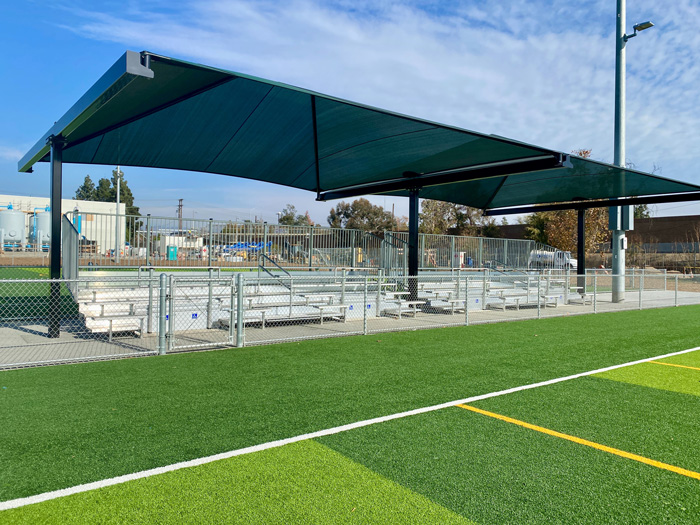 sports field shade structures