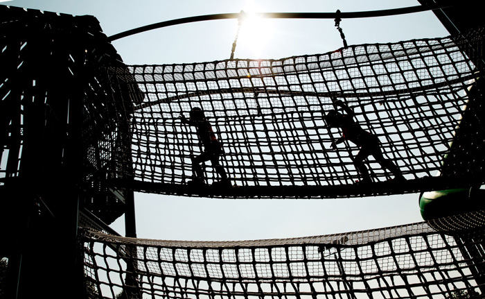 adventure playground design with nets
